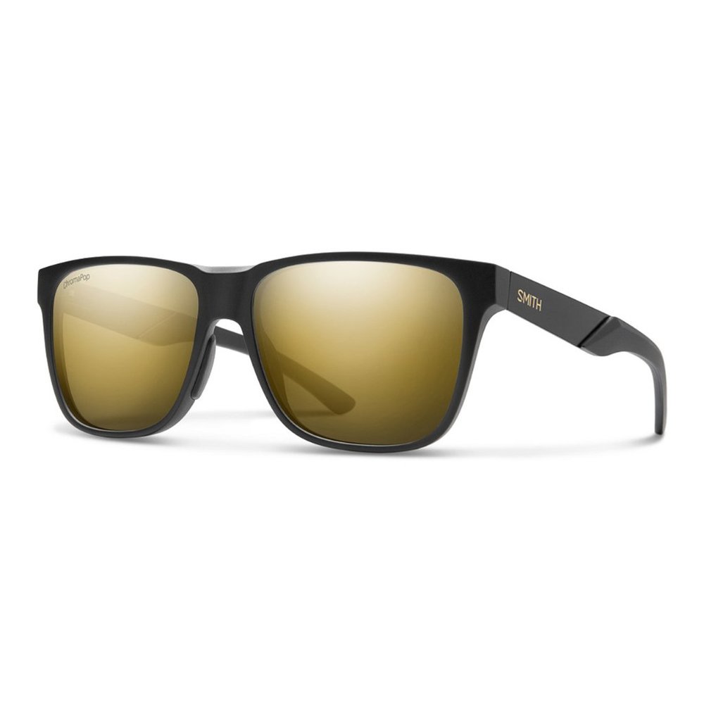 Smith Lowdown Steel XL Sunglasses, Polarized Matte Black Gold, NEW